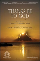 Thanks Be to God SATB choral sheet music cover